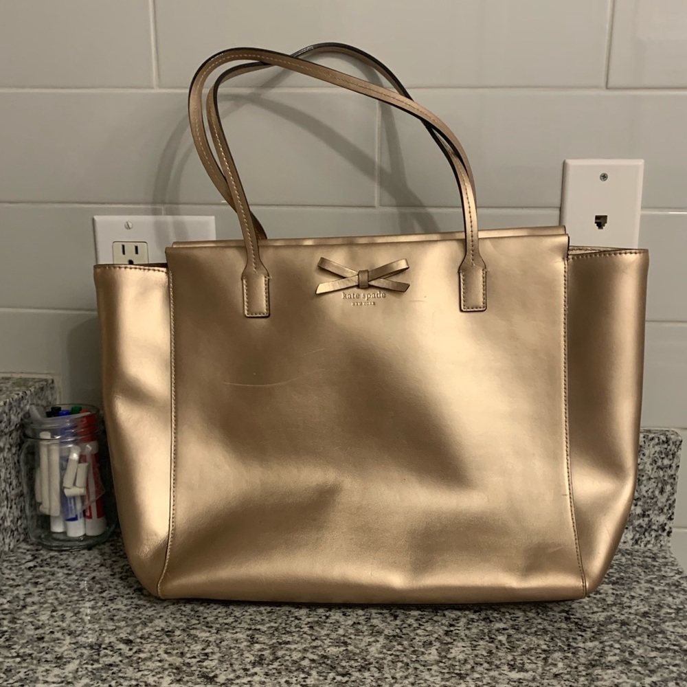 Kate Spade Rose Gold Tote Bag